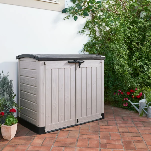 Keter Store-it-out ARC Beige & brown 1200L Garden storage box 1200mm 1460mm