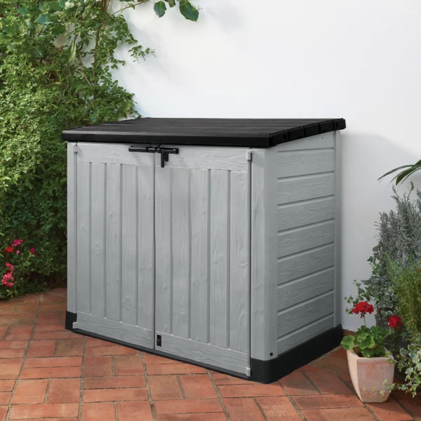 Keter Store It Out Max Grey 1200L Pent Garden storage 1250mm 1455mm